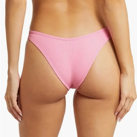 L*Space Guava/pink Whiplash Bitsy Cut  Bikini Bottom Separate (Size XS) - Picture 1 of 6